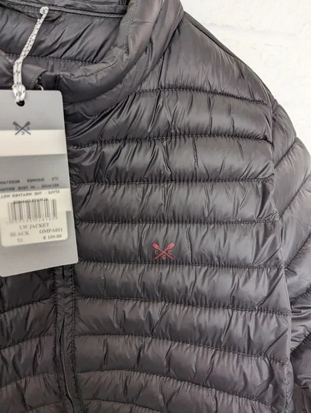 NEW Crew Clothing Lightweight Quilted Jacket - Size XL - Black - P2P 24" - Picture 8 of 9